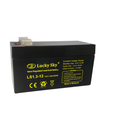 Battery LUCKY SKY Valve Regulated Lead Acid 12V 1.3Ah Battery LS1.3-12
