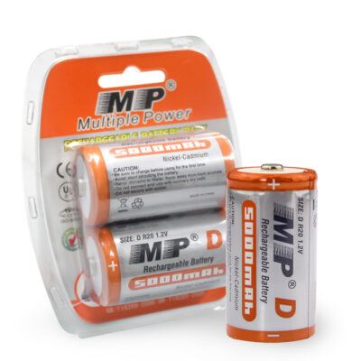 Battery MP (Multiple Power) D 5000mAH Orange 1.2V Ni-MH Rechargeable