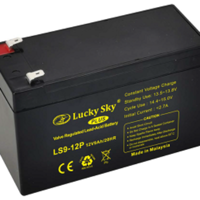 Battery LUCKY SKY Valve Regulated Lead Acid 12V 9Ah PLUS Battery LS9-12P