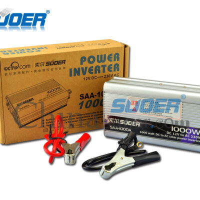 Inverter Solar Power SAA-1000A 12V DC To 230V AC 1000W