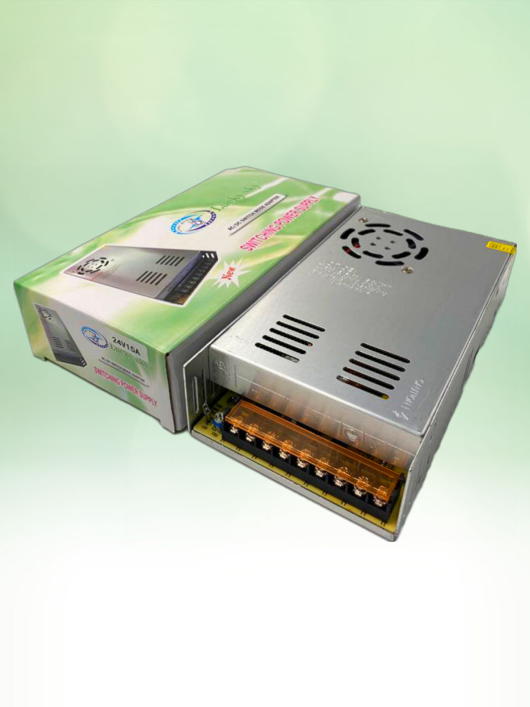 POWER SUPPLY LUCKY SKY AC/DC 24V 15A (360Watt) METAL TYPE FOR LED/CCTV