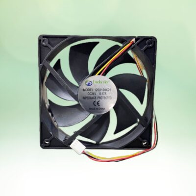 FAN AXIAL LUCKY SKY 120x120x25MM 3-WIRE 24V-DC 0.17A