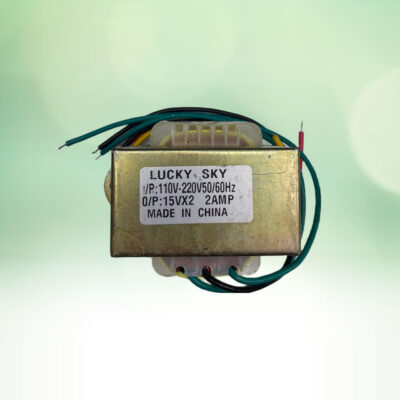 Transformer  LUCKY SKY Single Phase 110v/230v AC To Dual 15v-0v-15v AC 2 Ampere (2000mA)