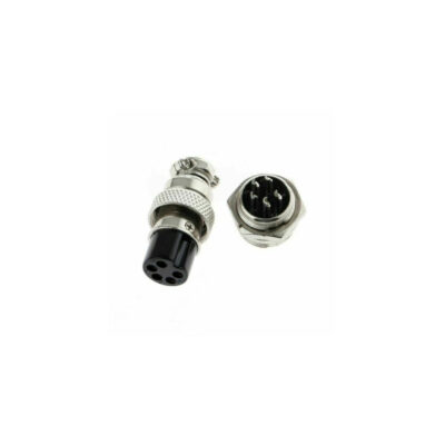 Connector Aviation GX12 connector 5 poles 300V 5A Ø5mm