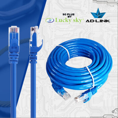 CABLE CAT6 1M PATCH LUCKY SKY BLUE