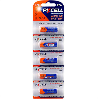 Battery PKCELL 27A 12V Ultra Alkaline Battery 5 Piece Blister