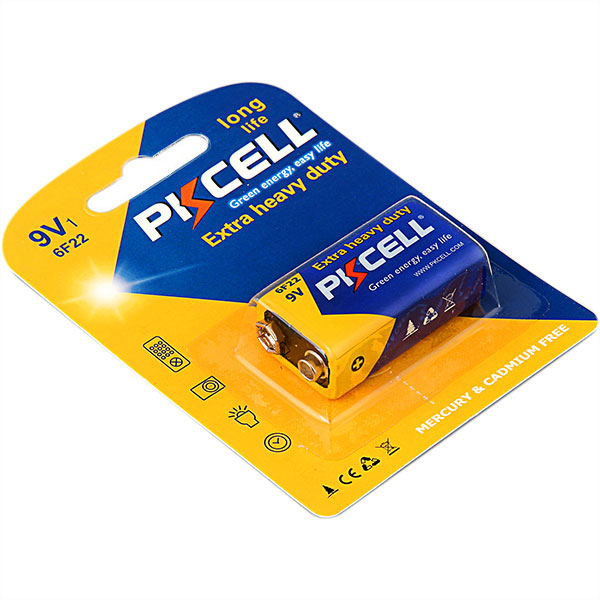 Battery PKCELL Extra Heavy Duty 9-Volt Battery 6F22 - Image 2