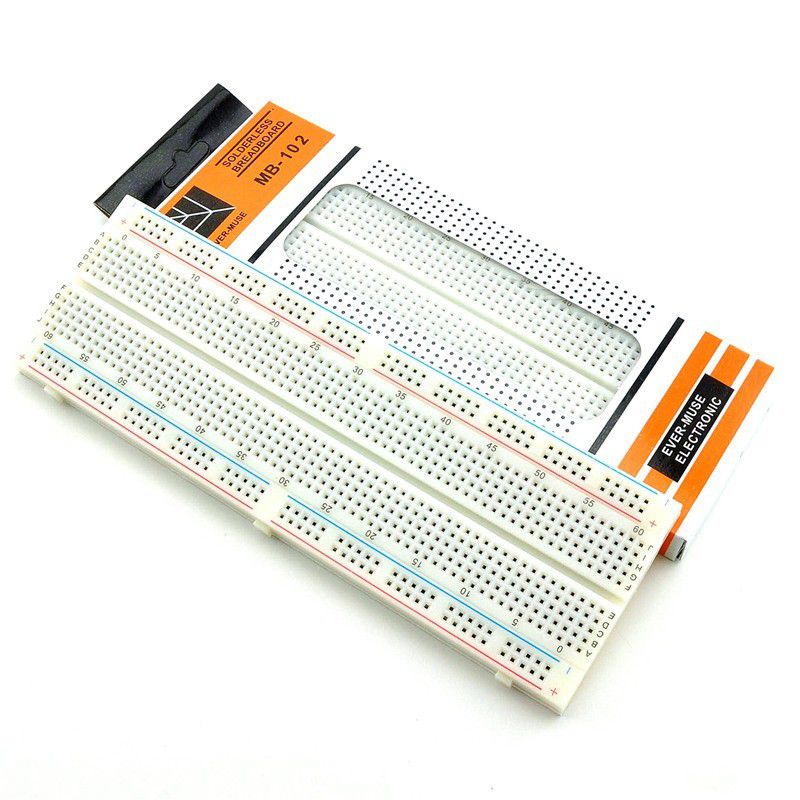 Breadboard MB-102 Solderless 830-Point with Mounting Holes