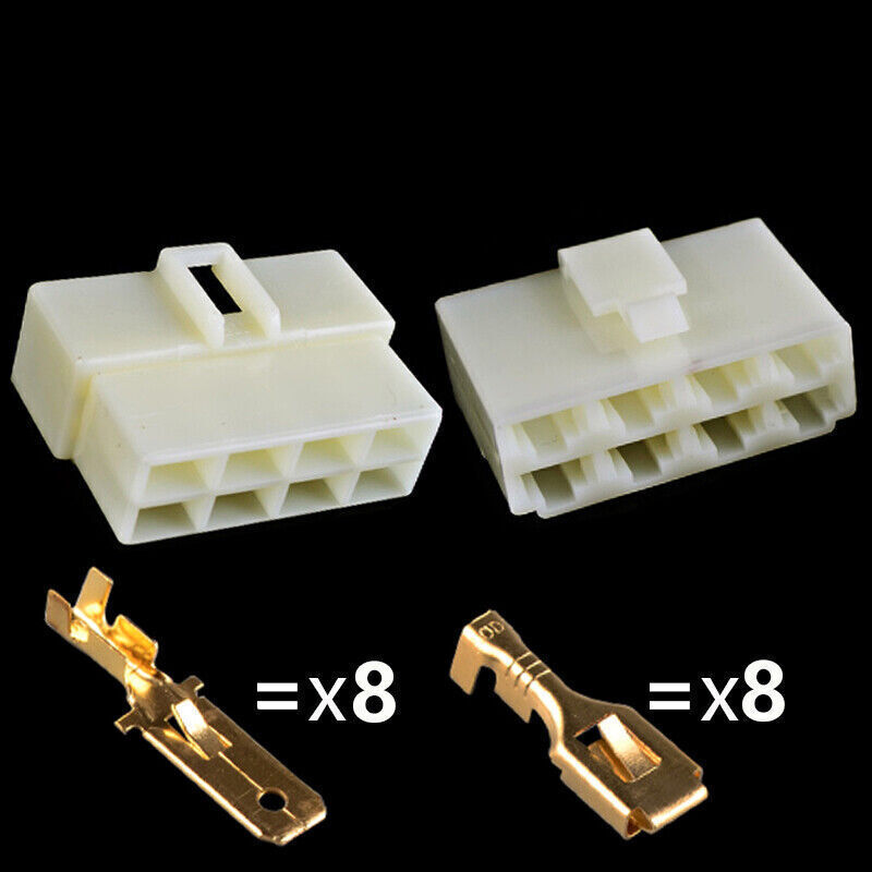 WIRE CONNECTOR COVER 6.3MM-8PIN Male+Female