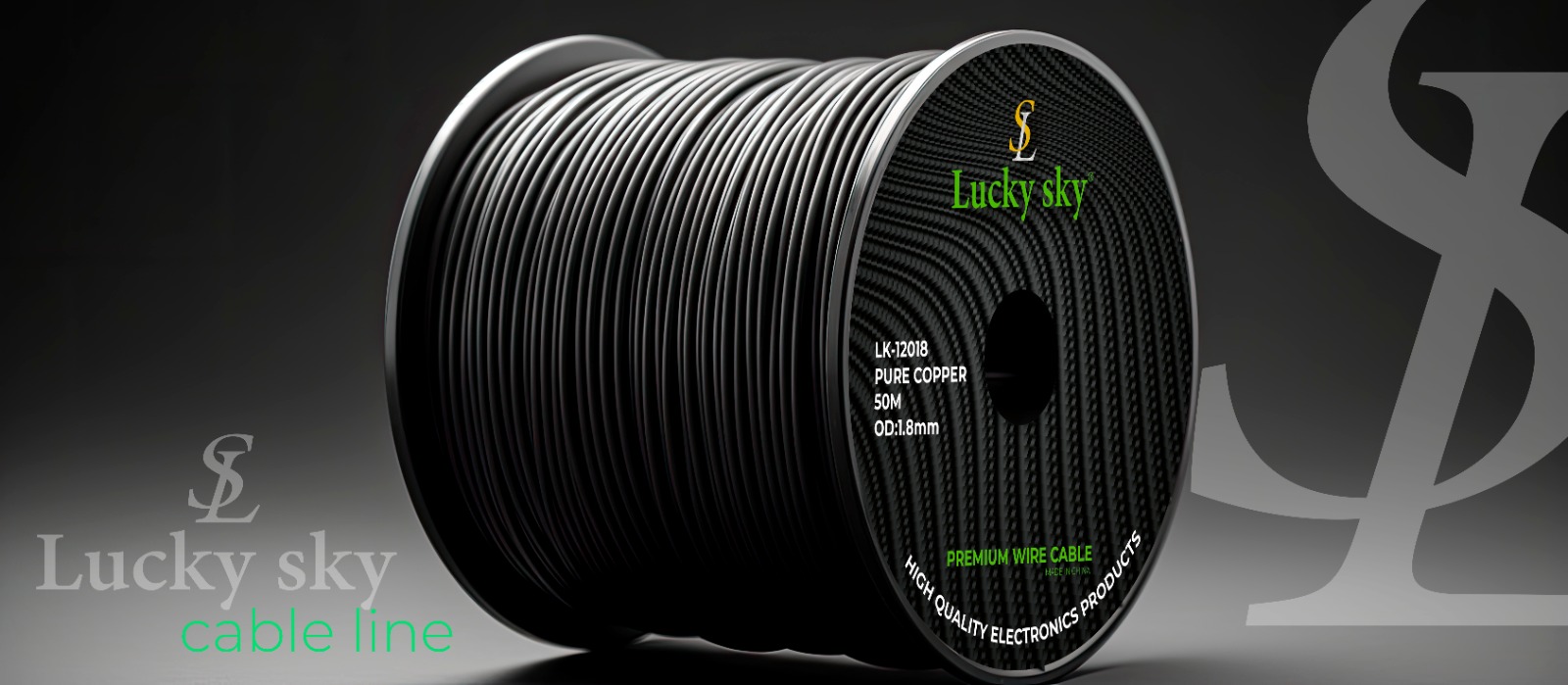 LUCKY SKY 20AWG Outer Dia 1.8MM/0.75 Inner Dia Pure Copper LK-12018 Thinwall Electrical Premium Wire Cable (100 Meter) (Black) - Image 2