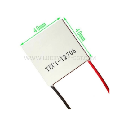 Semiconductor Refrigeration Cooler TEC1-12706 Double Layer Cooling Plate Heatsink Thermoelectric Peltier Plate, 40x40mm